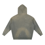 Men's Vintage Washed Frayed Fleece Hoodie
