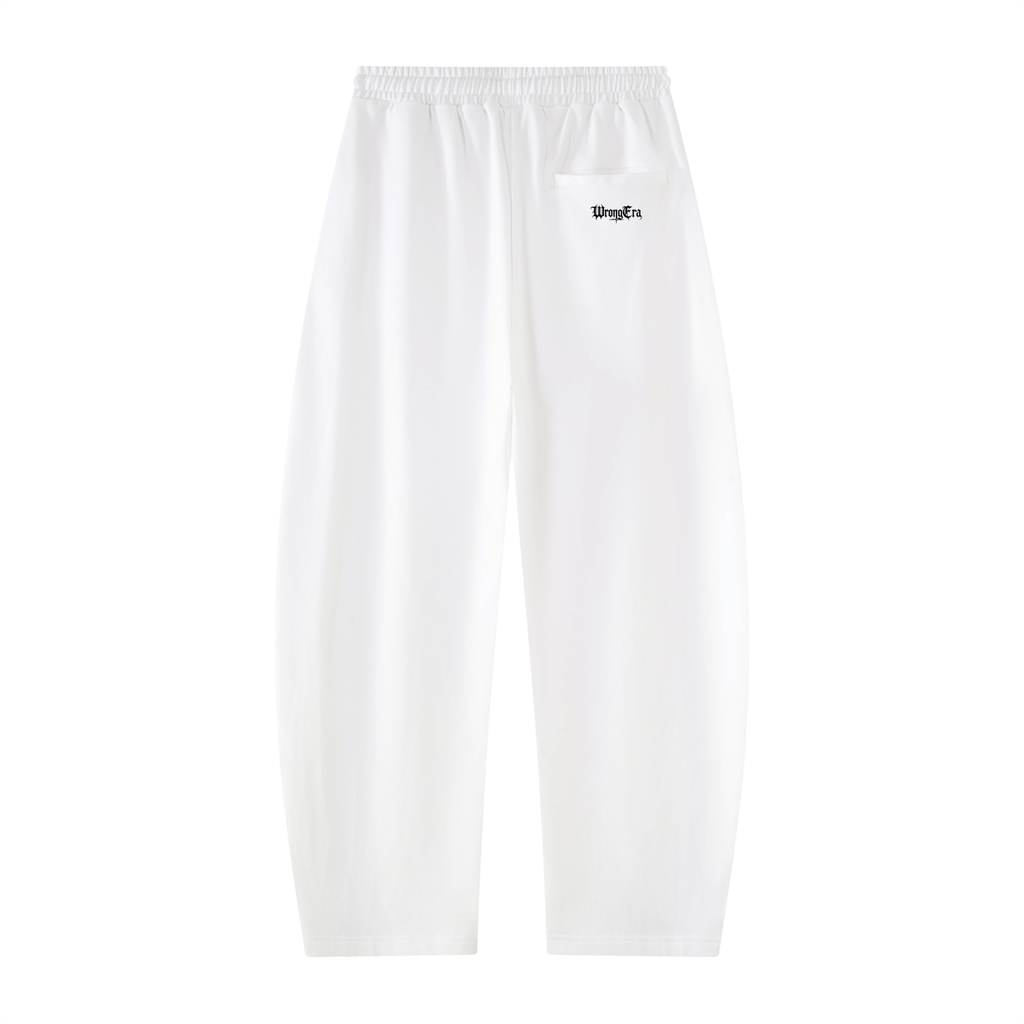 Men's Heavyweight Barrel Leg Sweatpants – White