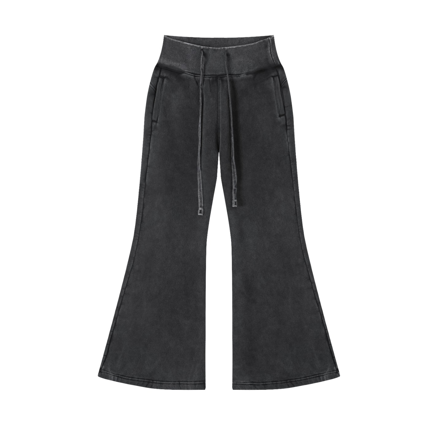 Women's Vintage Washed Flared Fleece Pants