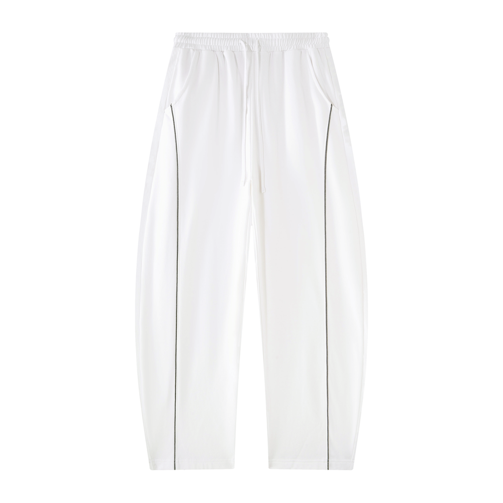 Men's Heavyweight Barrel Leg Sweatpants – White