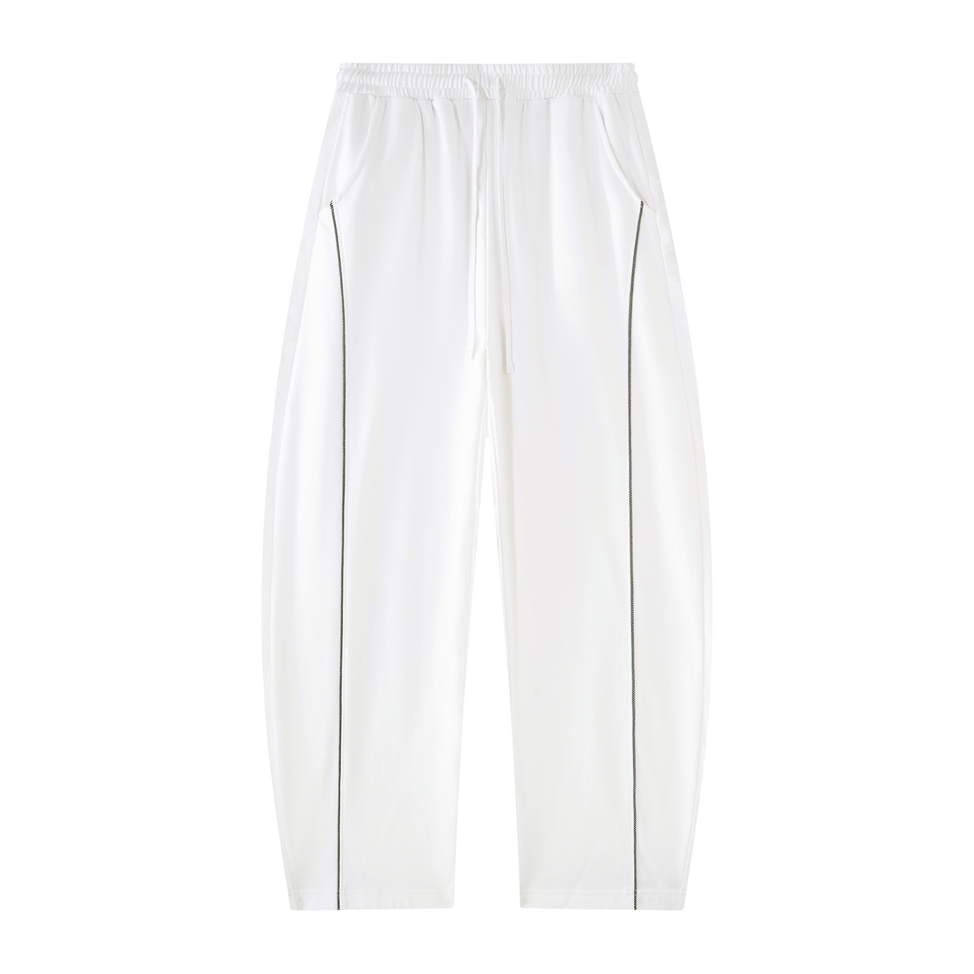 Men's Heavyweight Barrel Leg Sweatpants – White