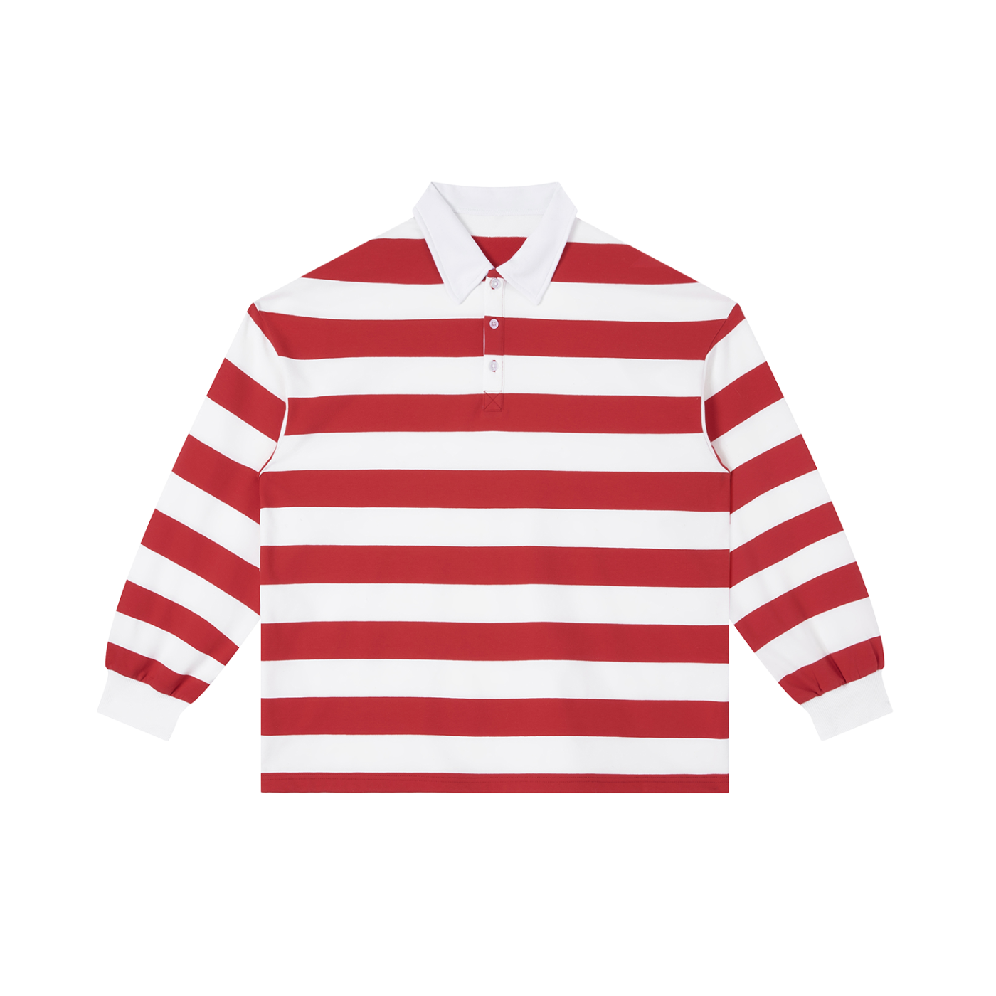 Men's Color Block Stripe Polo Shirt