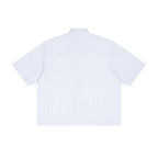 Men's Striped Boxy Button-Up Shirt