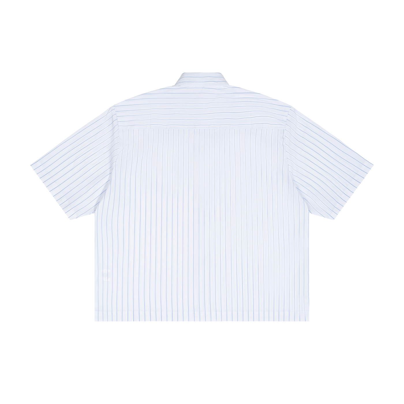 Men's Striped Boxy Button-Up Shirt