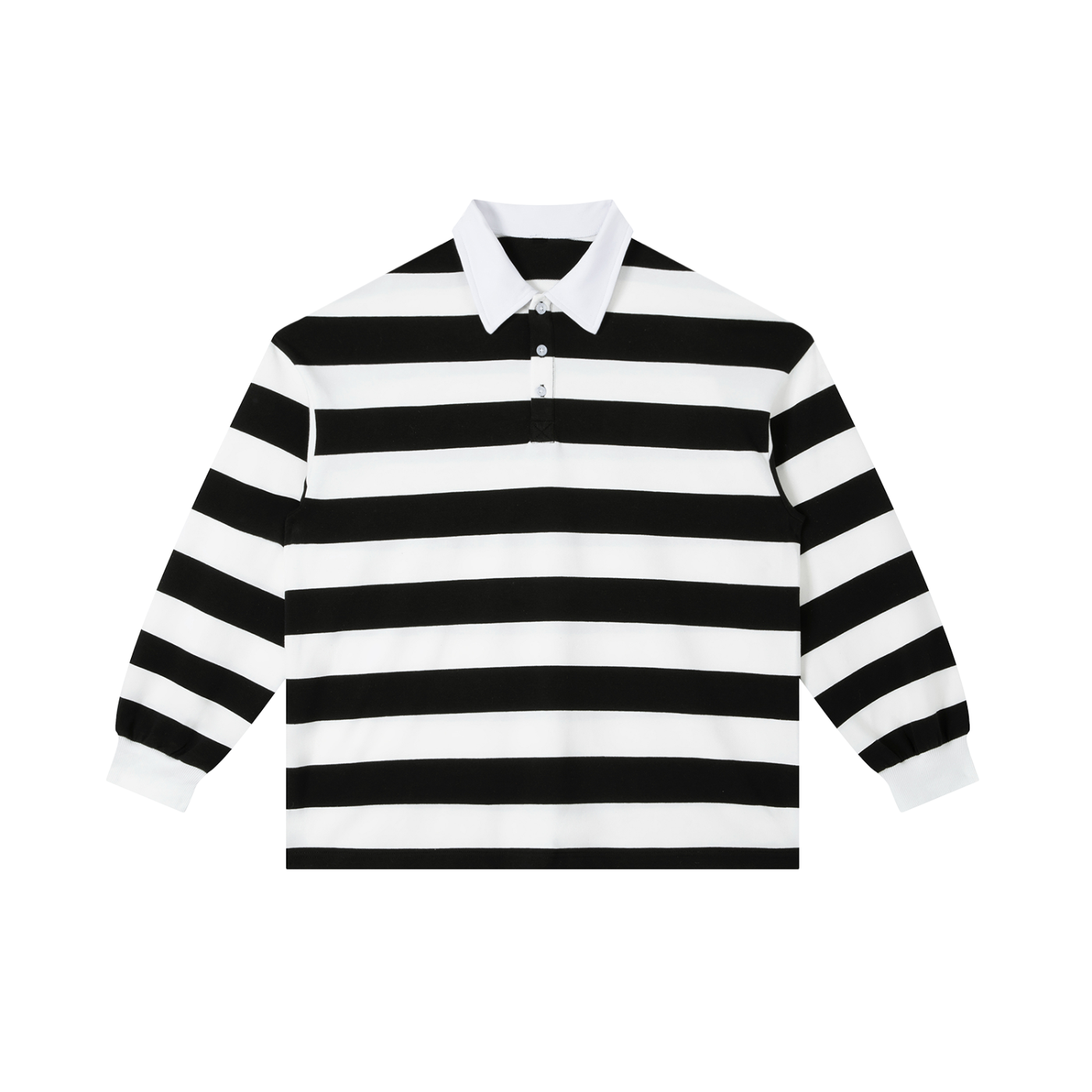 Men's Color Block Stripe Polo Shirt