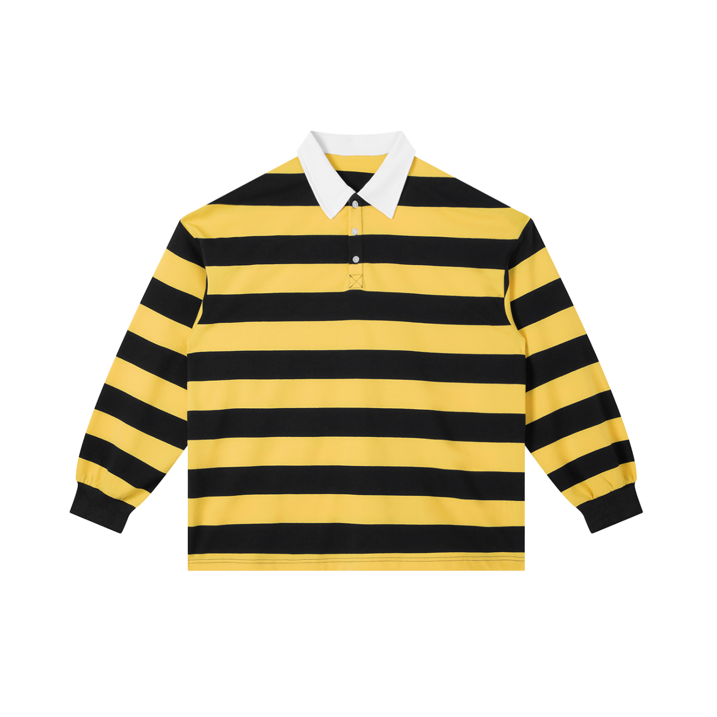 Men's Color Block Stripe Polo Shirt