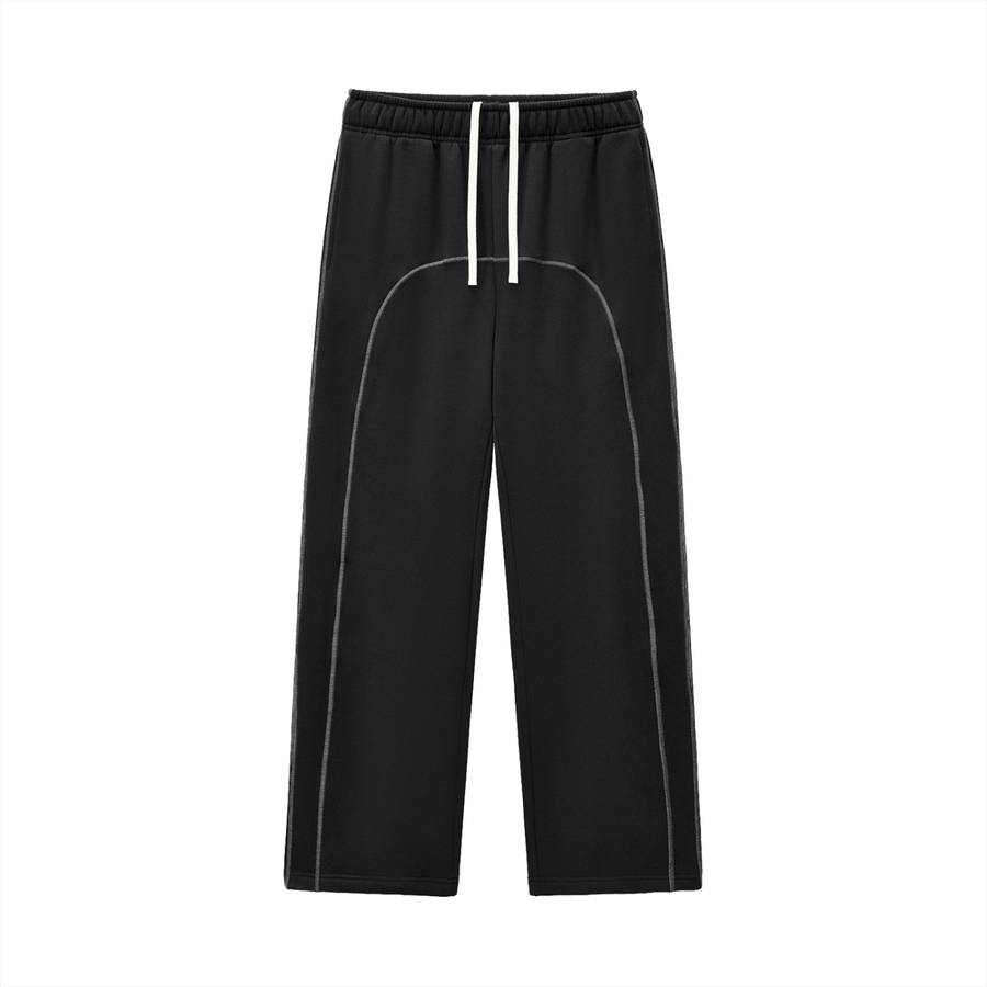 Men's Contrast-Stitched Fleece Sweatpants