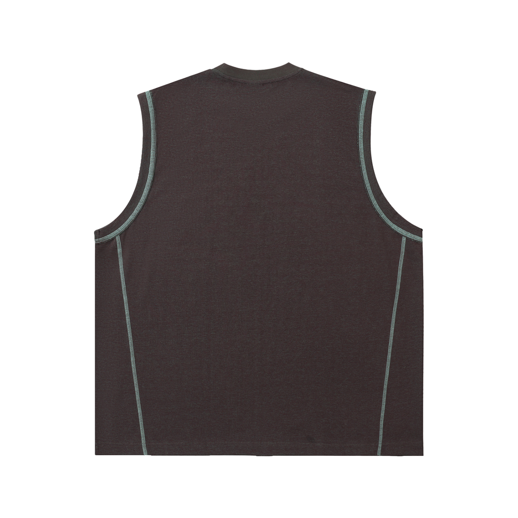 Men's Contrast Panel Cooling Tank Top