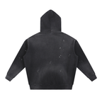 Men's Vintage Washed Frayed Fleece Hoodie