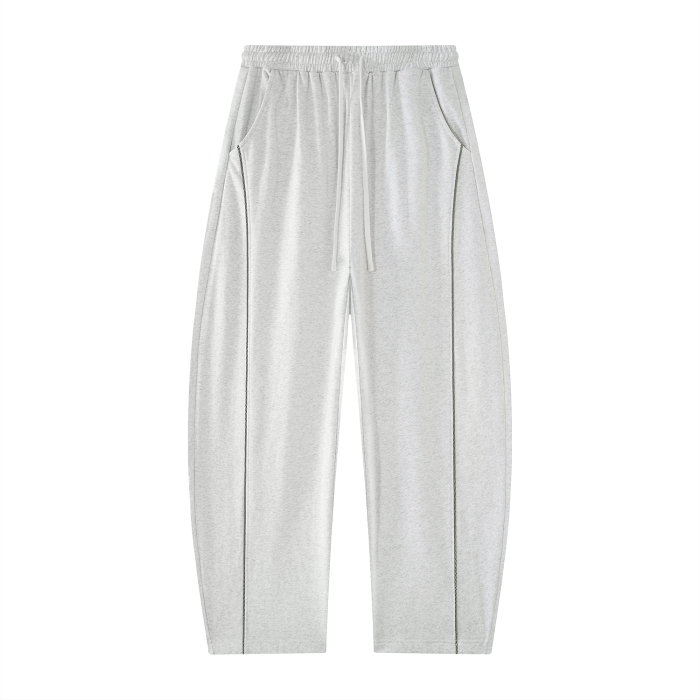 Men's Heavyweight Barrel Leg Sweatpants – White