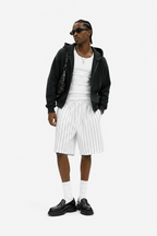 Men's Striped Loose Fit Shorts