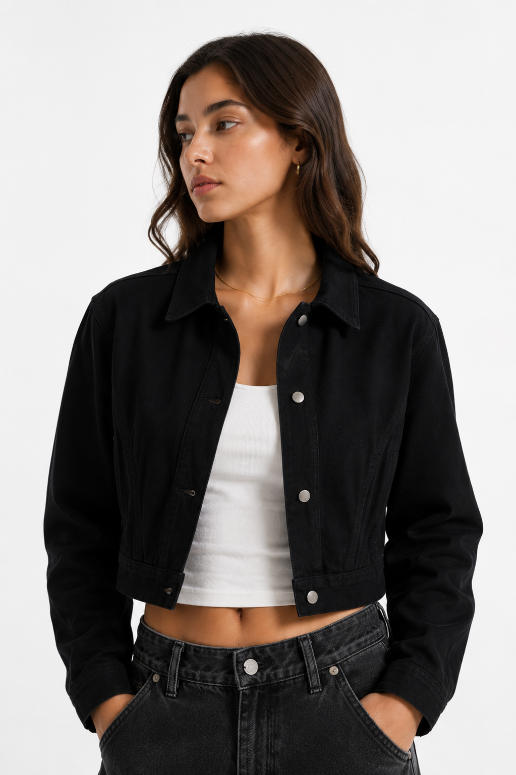 Women’s Crop Denim Jacket