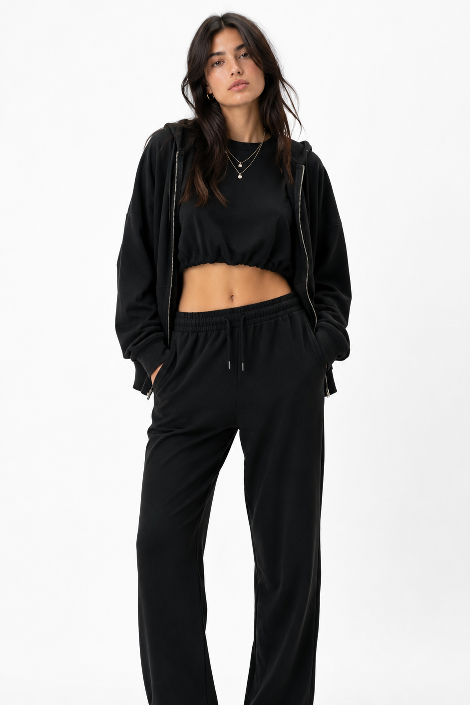 Women’s Crop Bubble Hem T-Shirt