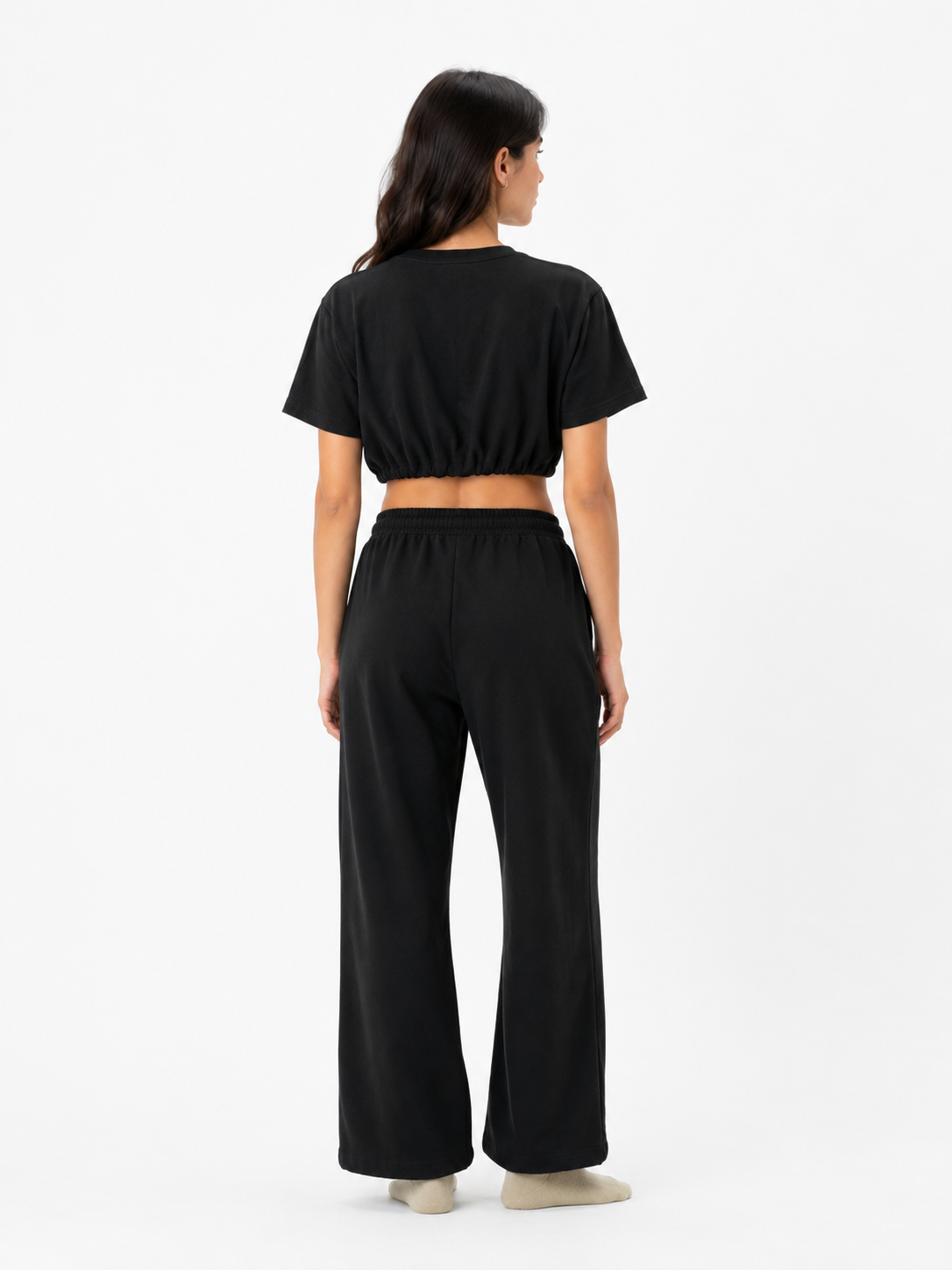 Women’s Crop Bubble Hem T-Shirt