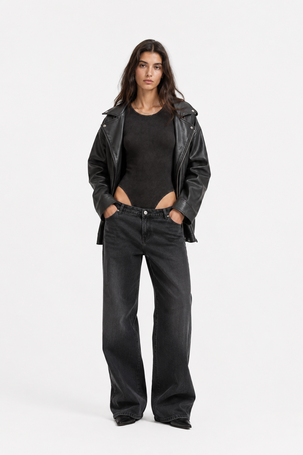 Women's Mineral Wash Crewneck Bodysuit