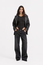 Women's Mineral Wash Crewneck Bodysuit
