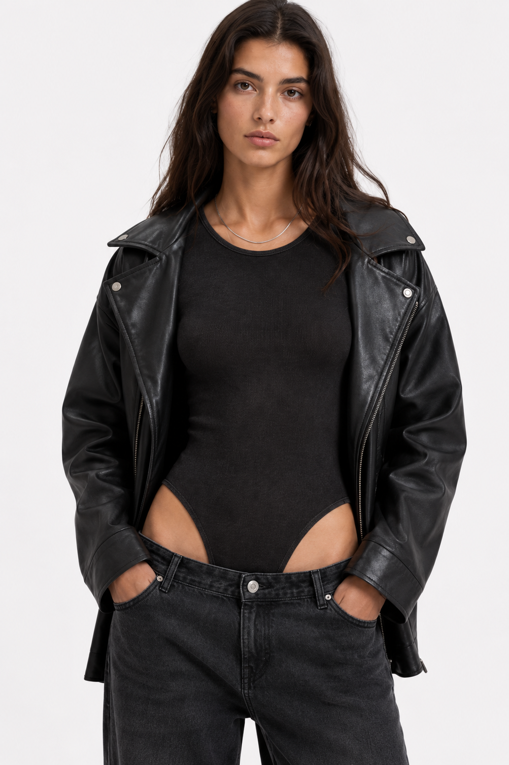 Women's Mineral Wash Crewneck Bodysuit
