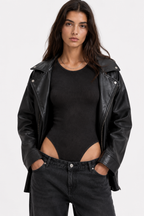 Women's Mineral Wash Crewneck Bodysuit