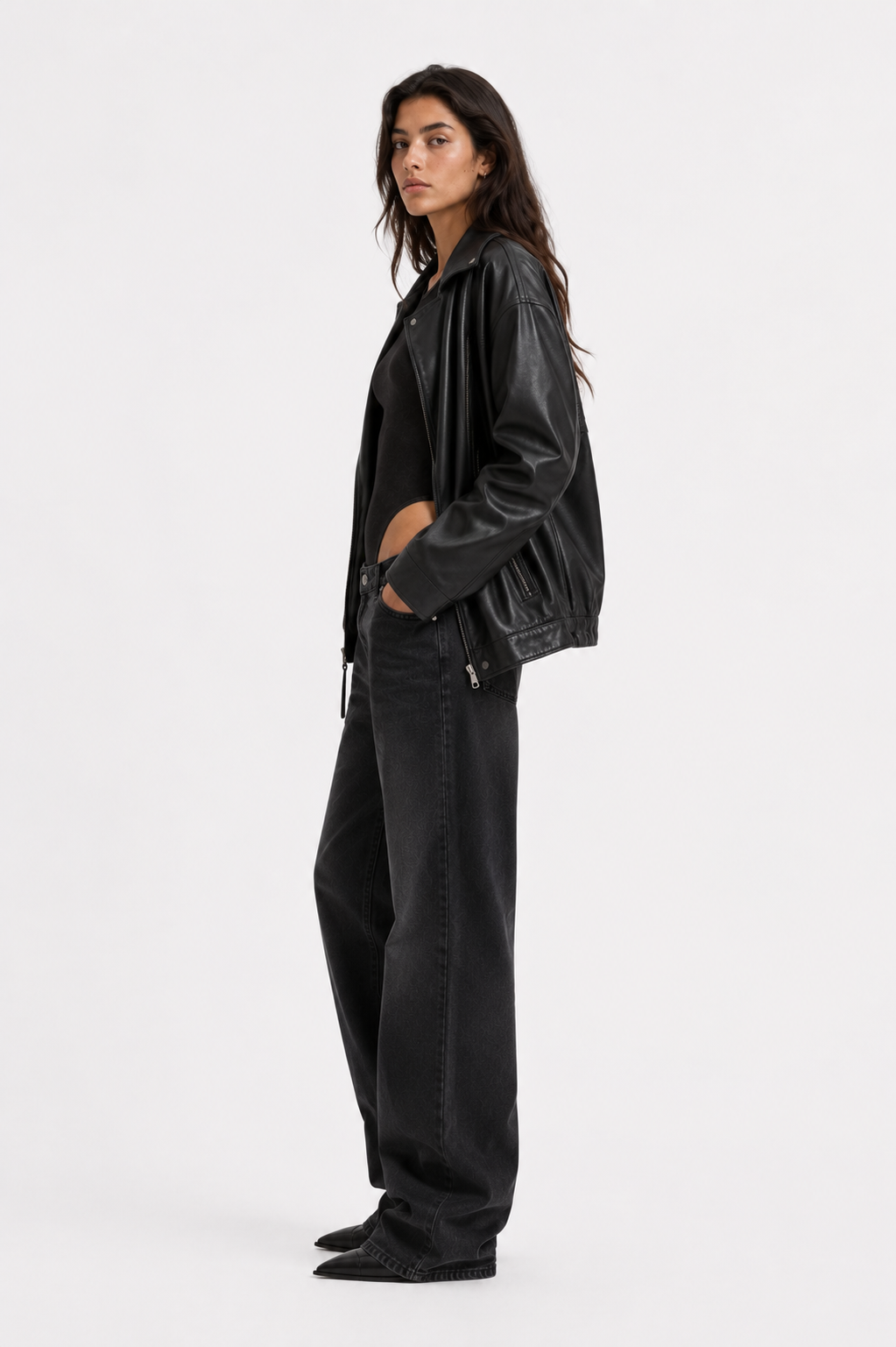 Women's Mineral Wash Crewneck Bodysuit
