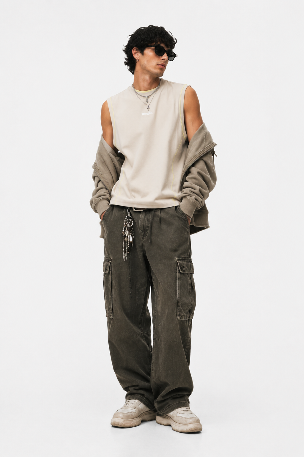 Men's Contrast Panel Cooling Tank Top