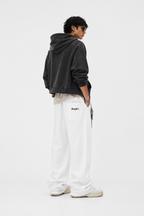 Men's Heavyweight Barrel Leg Sweatpants – White