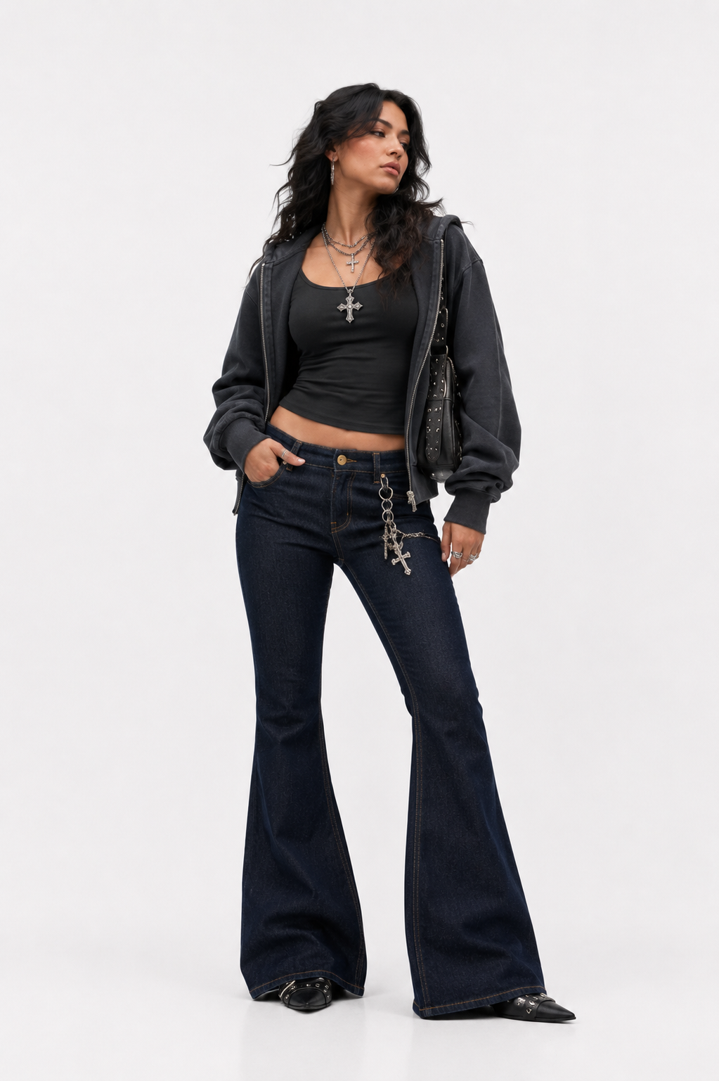 Women's High-Rise Flared Jeans