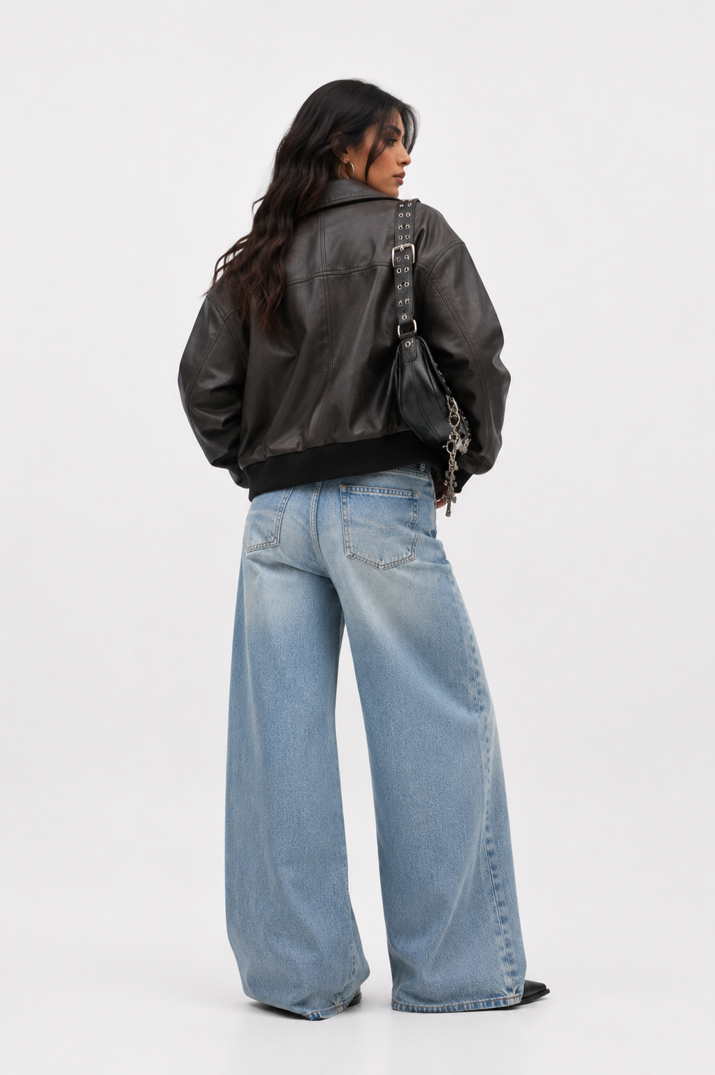 Women’s Vintage Wash Wide Leg Jeans