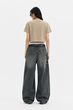 Women's Snow Washed Crop Top