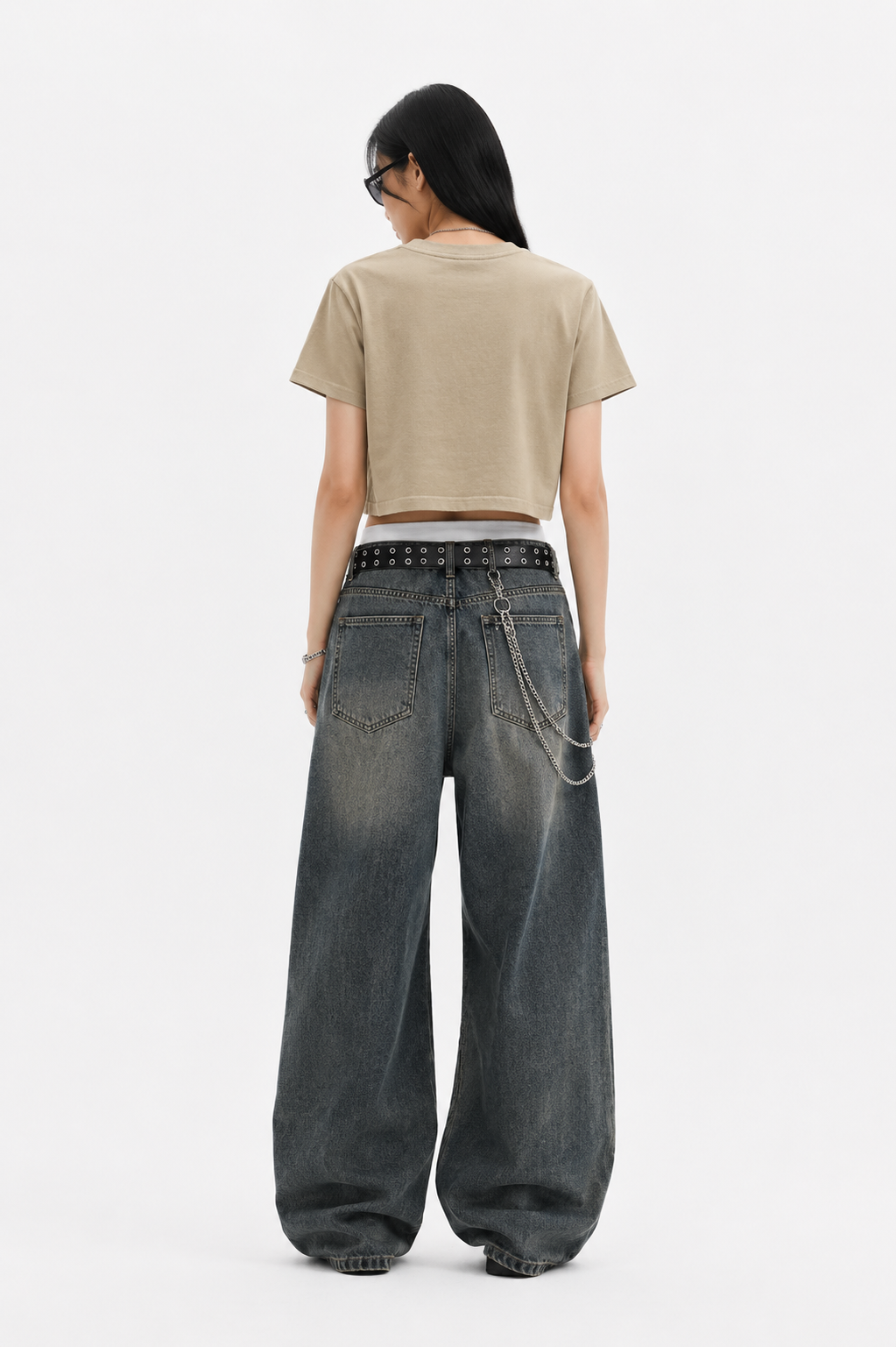 Women's Snow Washed Crop Top