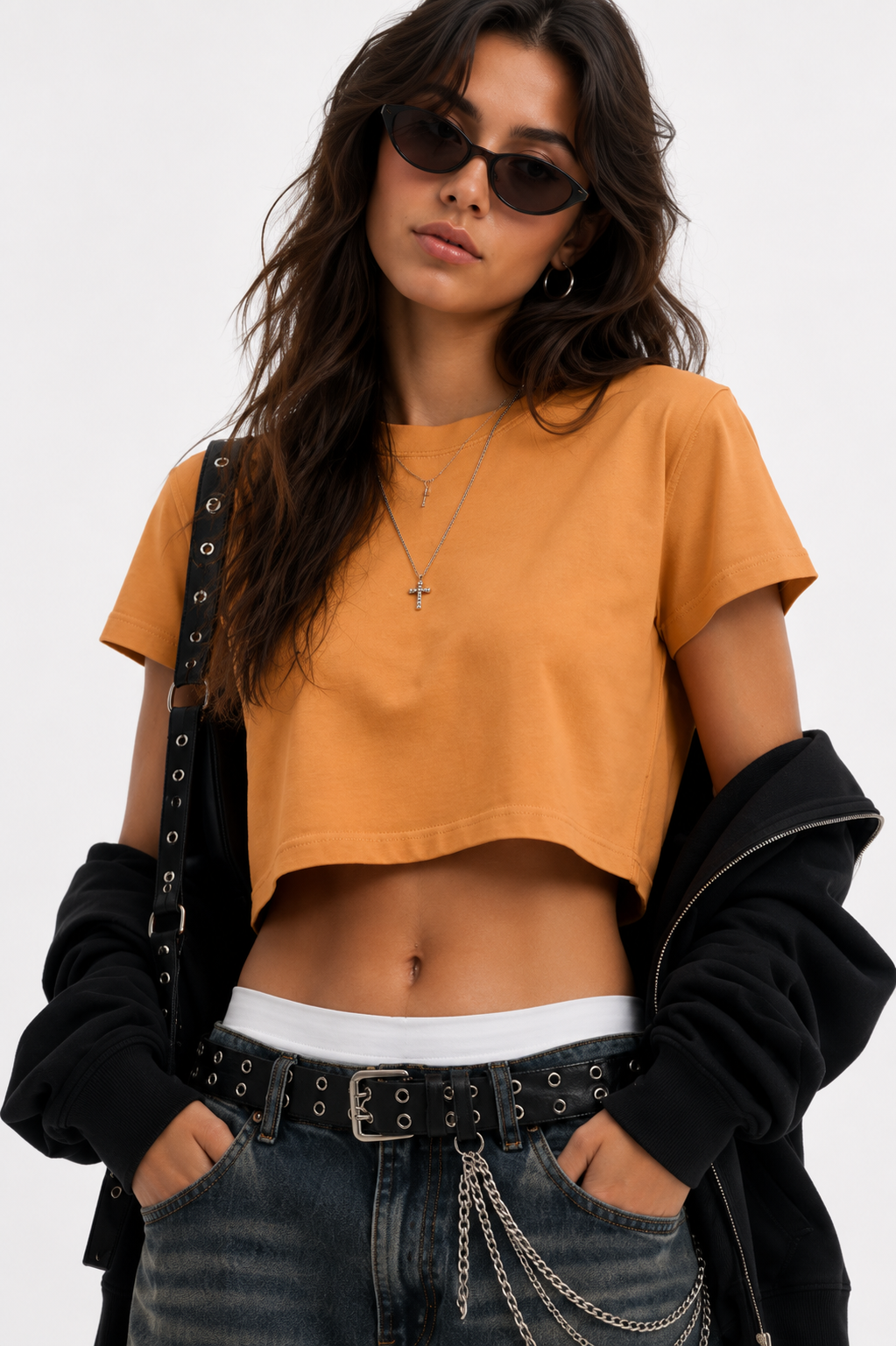Women's Snow Washed Crop Top