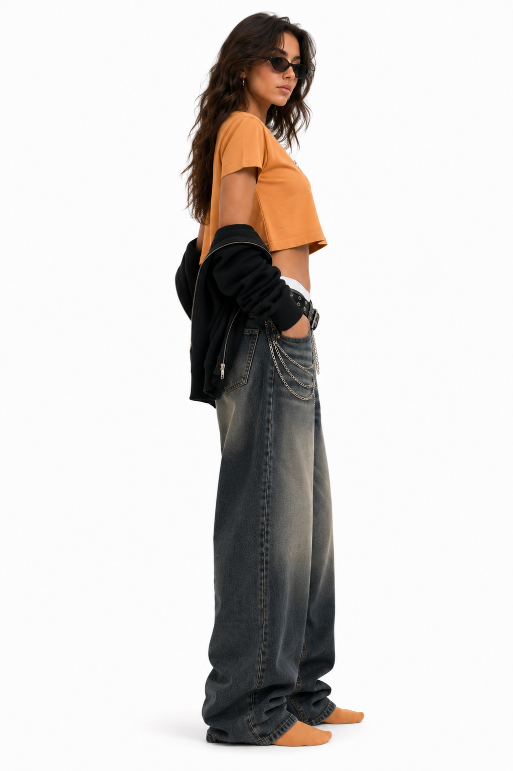 Women's Snow Washed Crop Top