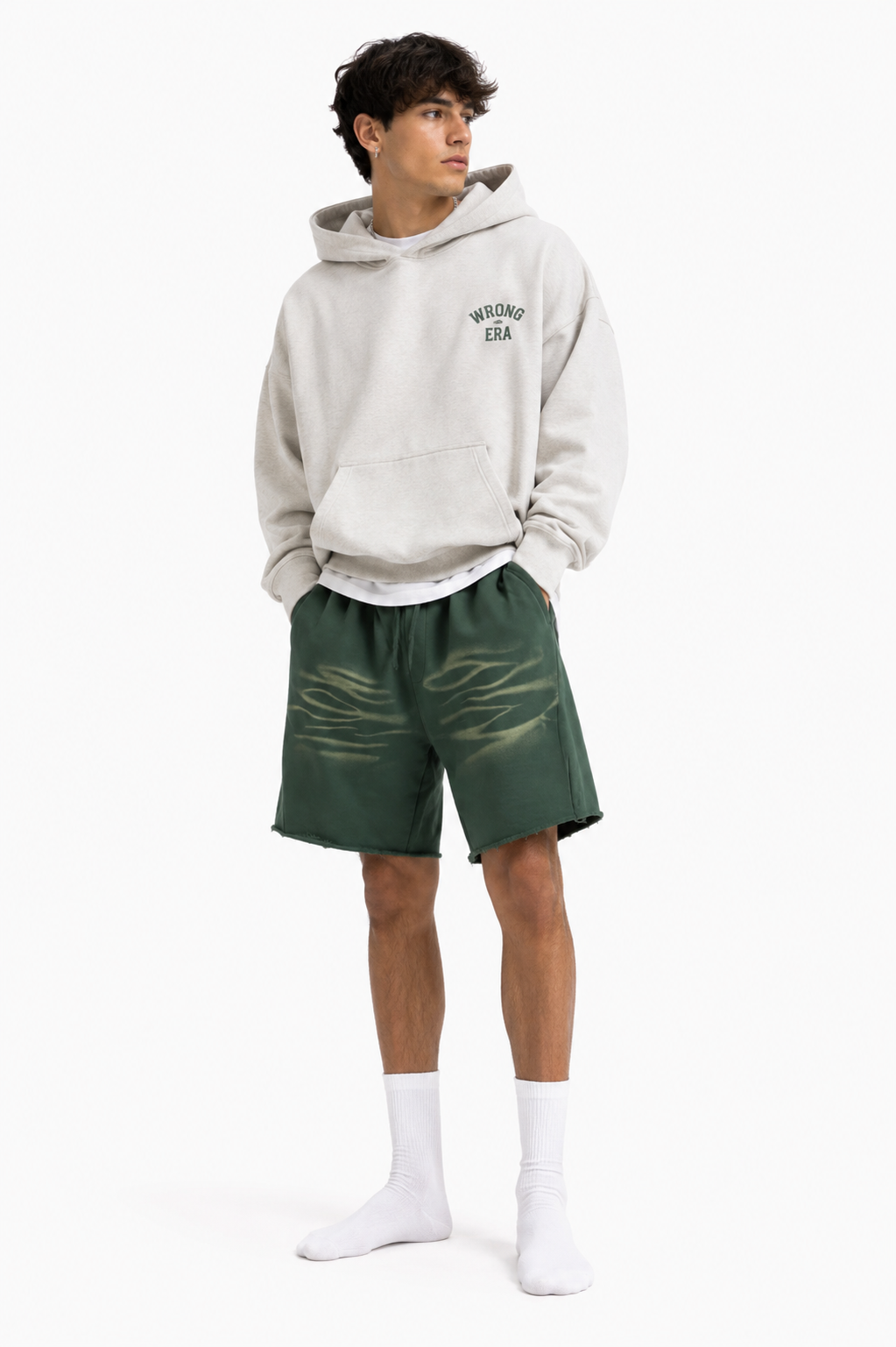 Men's Vintage Washed Tiger Stripe Shorts