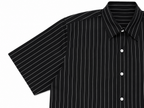 Men's Striped Boxy Button-Up Shirt