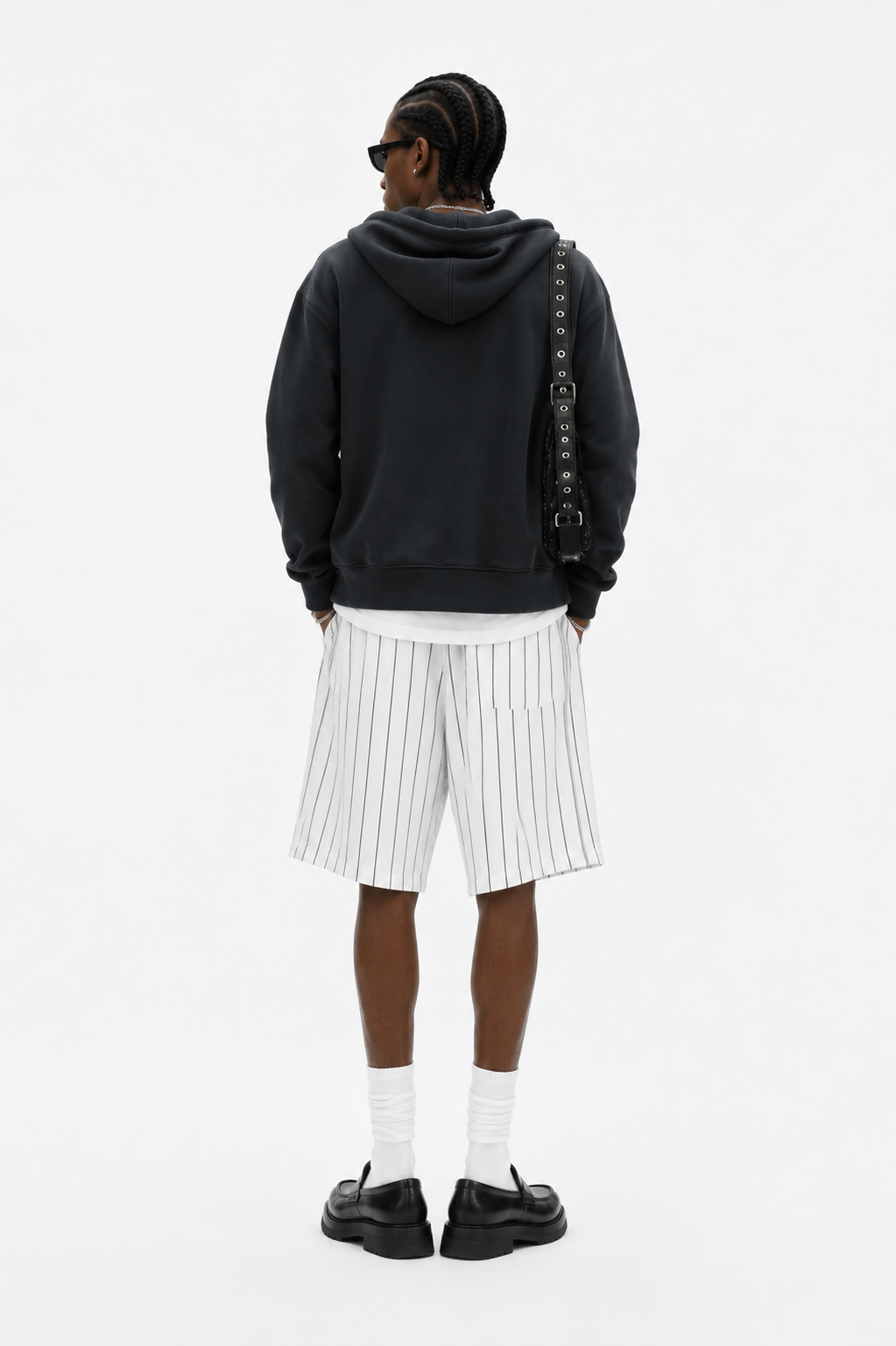 Men's Striped Loose Fit Shorts
