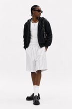 Men's Striped Loose Fit Shorts