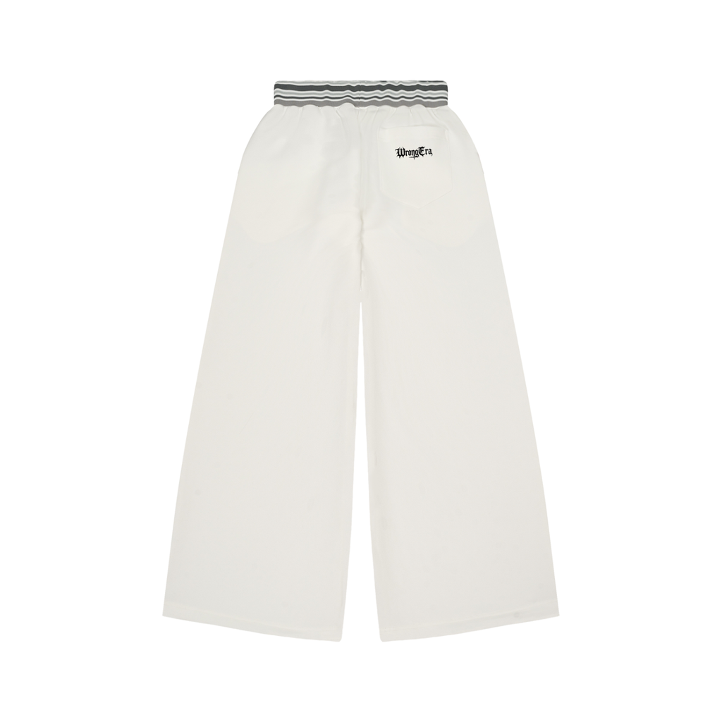 Women's Striped Waist Wide Leg Pants