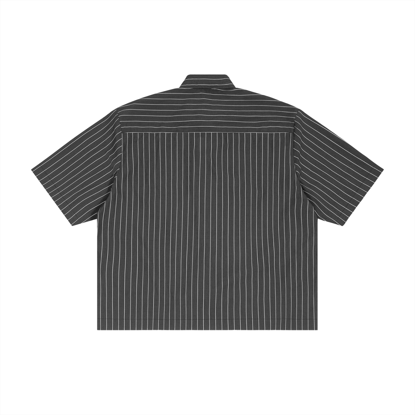 Men's Striped Boxy Button-Up Shirt