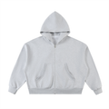Men's Fleeced Full-Zip Boxy Hoodie
