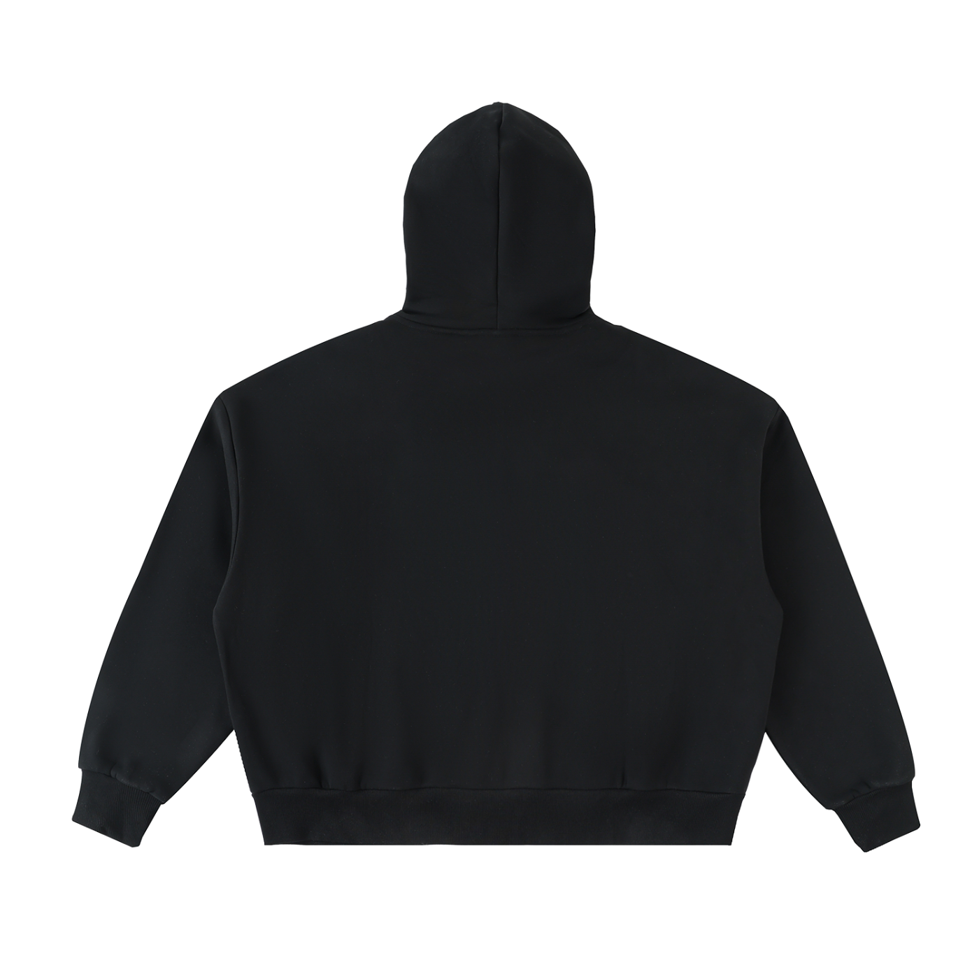 Men's Fleeced Full-Zip Boxy Hoodie