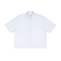 Men's Striped Boxy Button-Up Shirt