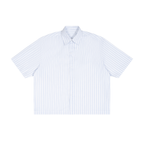 Men's Striped Boxy Button-Up Shirt