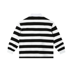 Men's Color Block Stripe Polo Shirt