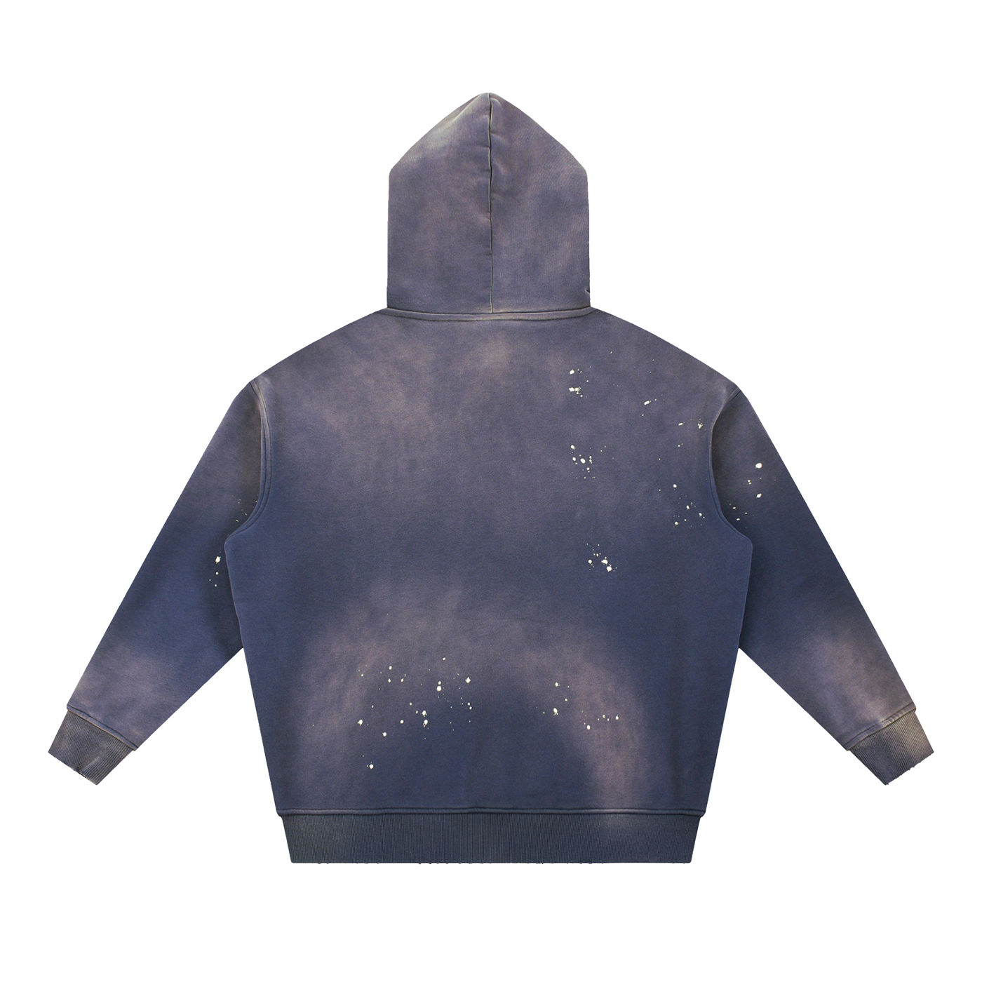 Men's Vintage Washed Frayed Fleece Hoodie
