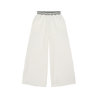 Women's Striped Waist Wide Leg Pants